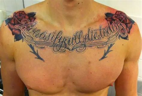 Aggregate 82+ mens rose chest tattoo - in.cdgdbentre