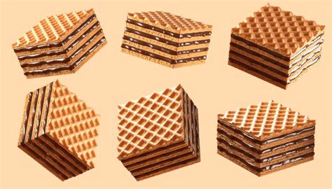 thousand chocolate wafer cube royalty  images stock