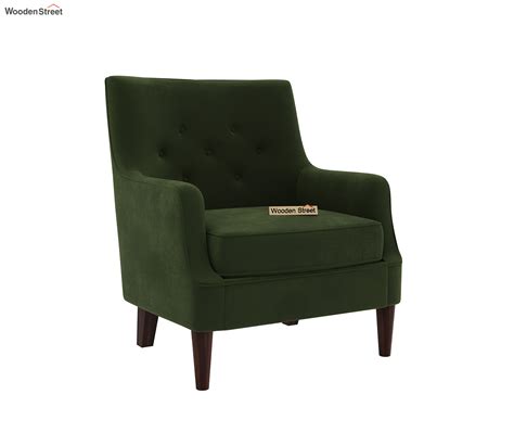 Buy Adoree Arm Chair (Dark Olive Green) at 43% OFF Online | Wooden Street