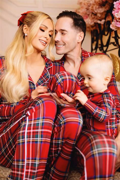 Paris Hilton Poses with Her Babies in Matching Pajamas for First Family