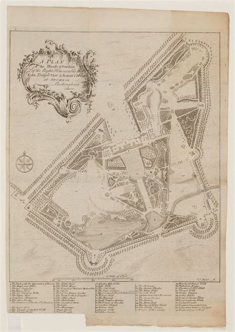 A plan of the magnificent Stowe House, Buckinghamshire - Garden Museum