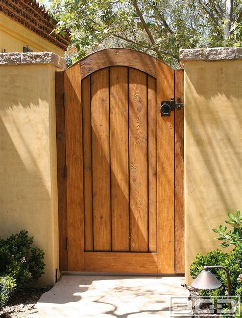 Outdoor Lighting & Exterior Light Fixtures: Small Wooden Garden Gate ...