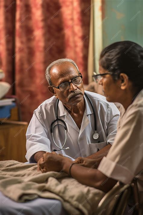Medical team providing care to leprosy patients in a clinic the