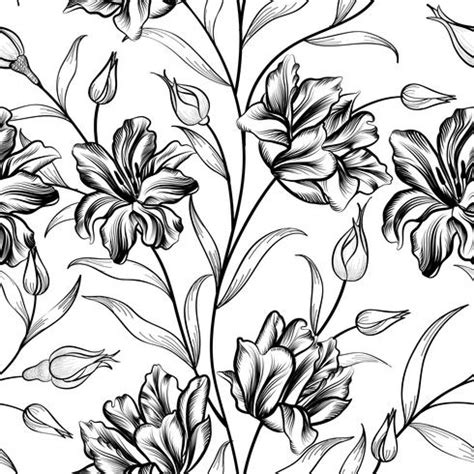 Floral background. Flower pattern. Flourish seamless texture 524103 ...
