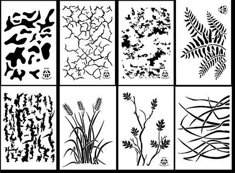 Camouflage Pattern Stencils – Patterns Gallery
