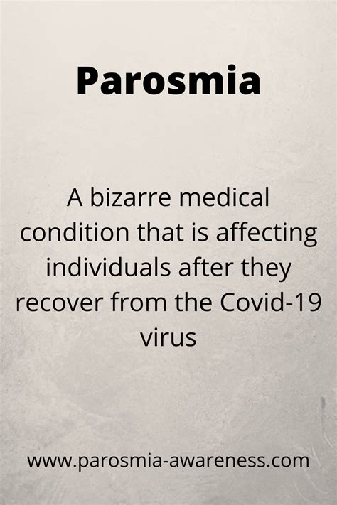 Parosmia Awareness | Awareness, Food odor, Medical condition