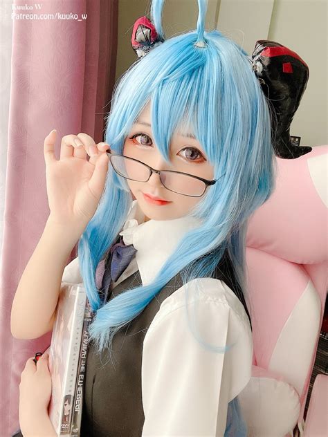 Vol.008 KuukoW – Ganyu Pure Seifuku 椰羊 - 美女Cos,PURE - 兔兔Cos网