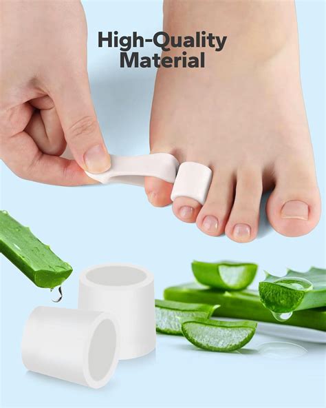 Silicone Toe Sleeves (24 Count) - Pain Relief for Pinky Toe Bunion