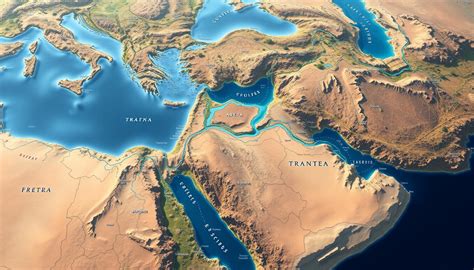 map  tigris euphrates river system including countries  basins
