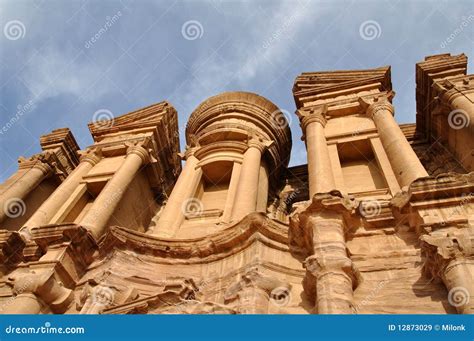 Petra monastery stock image. Image of east, nabateans - 12873029