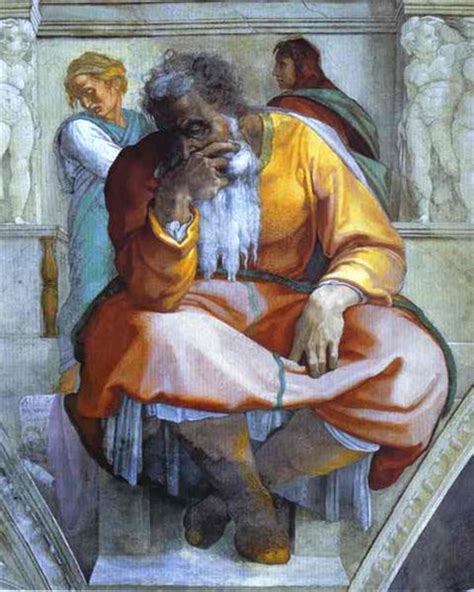 The Prophet Jeremiah, 1512 - Michelangelo - WikiArt.org