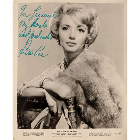 Ruta Lee signed photo