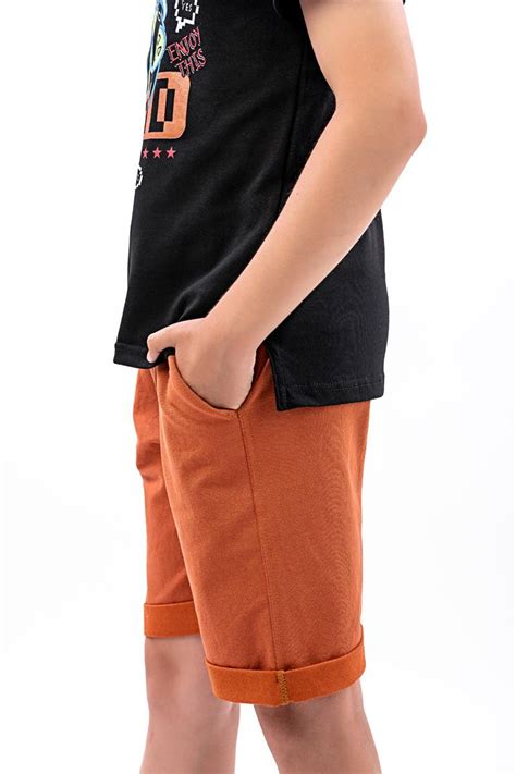 Костюм футболка і шорти для хлопчиків, коричневий 080470170-033 Fashion ...