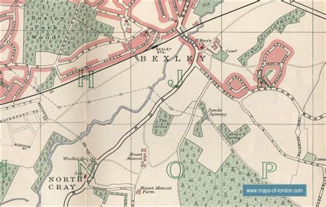 Map of Bexley, London