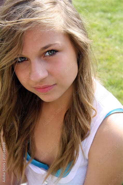 beautiful stunning teenage girl Stock Photo | Adobe Stock