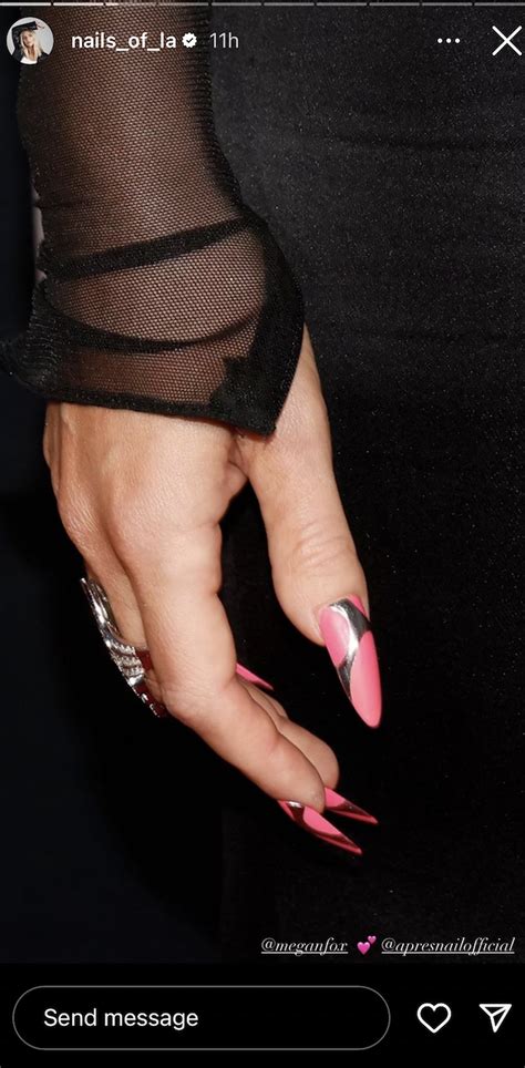 Megan Fox's Pink Chrome Nails: See Photos | PS UK Beauty