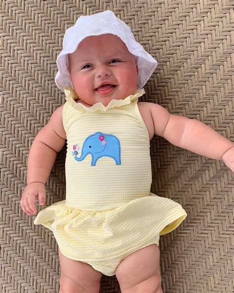 Shop the outfit by clicking the picture 😍Swimming time 💛 Swimming Costume @jojomamanbebe #baby # ...