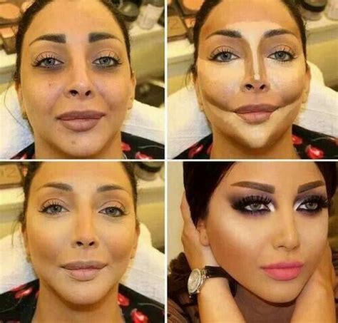 Before and After Contour Makeup - Real Before and After