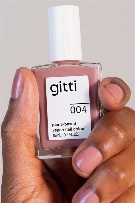 gitti   silky mallow sheer glossy nail polish plant based