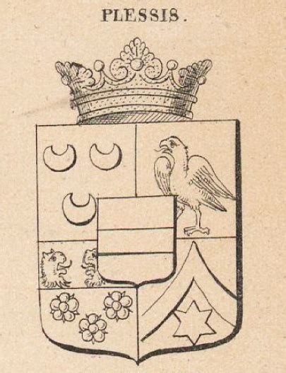 Plessis Family Crest, Coat of Arms and Name History