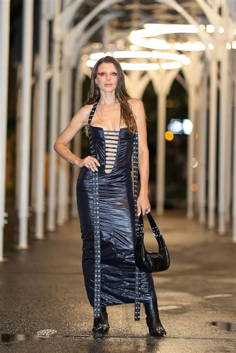 Julia Fox's wildest NYFW outfits: Duct tape bras, 'dripping' corsets