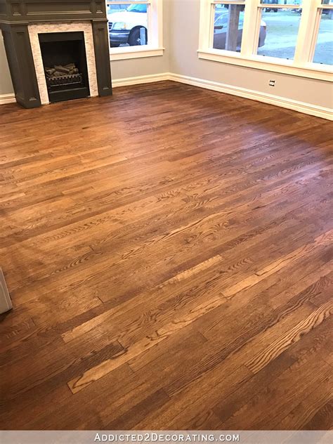My Newly Refinished Red Oak Hardwood Floors - Addicted 2 Decorating®