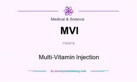 MVI - Multi-Vitamin Injection in Medical & Science by AcronymsAndSlang.com