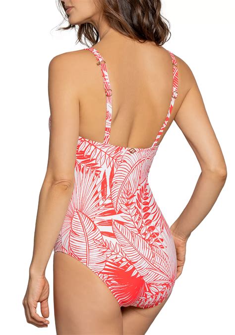 Jantzen Garden Euphoria Tie Front One Piece Swimsuit | Belk