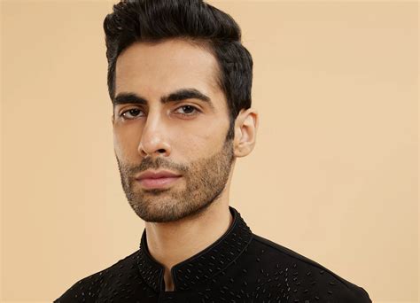 Buy Ebony Black Kurta Set with Cutdana Work Online in the USA @Twamev