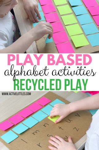 Play Based Alphabet Activities for Learning through Play - Active Littles