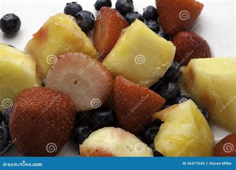 fruit mixture stock image image  healthy tasty pineapple