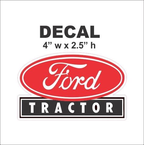 1 Red Ford Tractor Decal | Nicer Decals Nicerdecals Corvette Road ...