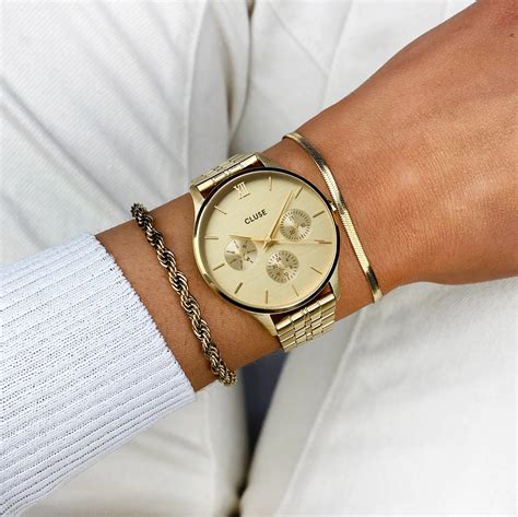 Cluse CW10701 Minuit Multifunction Full Gold - Zegarek.net