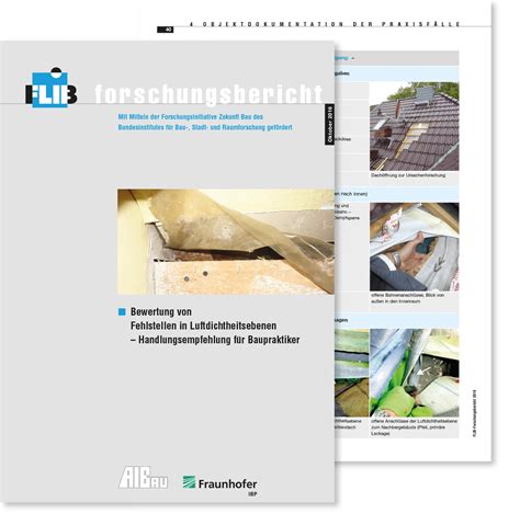 FLiB, AIBAU und Fraunhofer IBP legen Forschungsbericht zu Luft-Lecks
