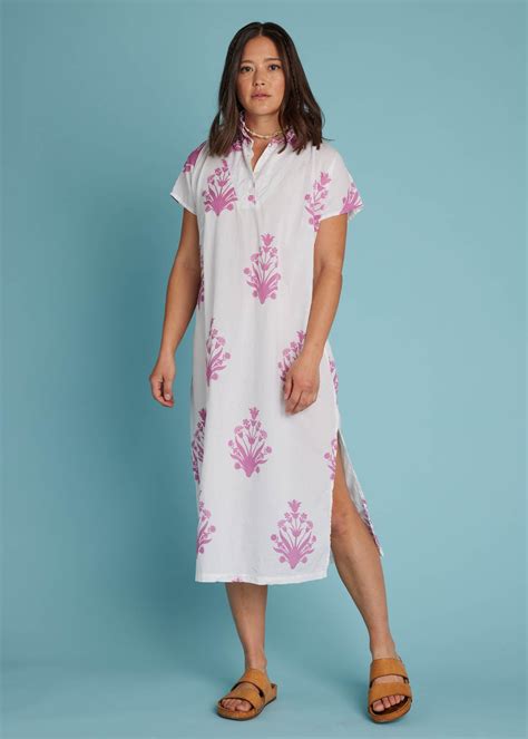 Scout Caftan - Cameo Floral Dahlia – And For Good