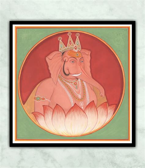 Buy Lord Ganesh Painting in Rajasthani Style Online | Artwale