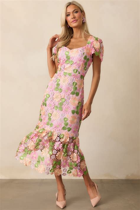 flower embroidered dress 3