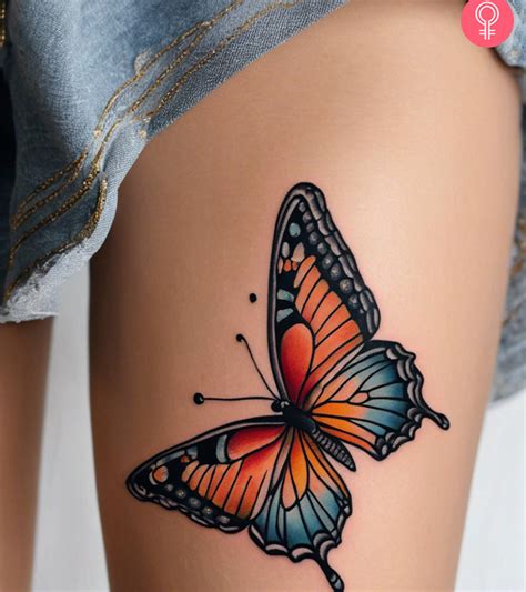 Top 8 Amazing Butterfly Thigh Tattoo Designs