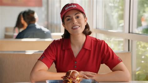 wendys woman  stars   baconator ads