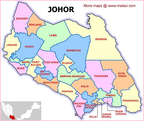 The Paradise of Johor: Location Map