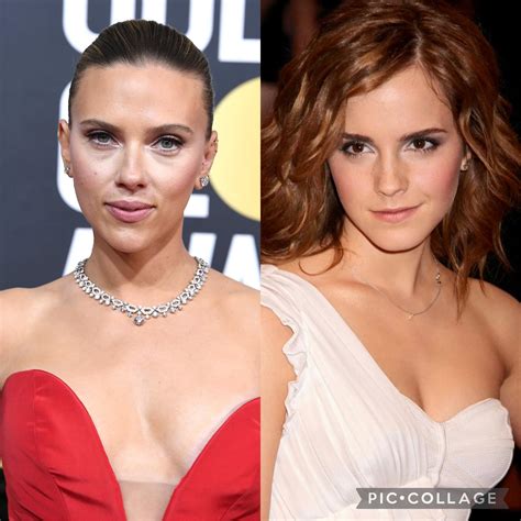 Best face battle: Scarlett Johansson vs Emma Watson : r/CelebBattles