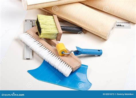 Wallpapering tools stock image. Image of life, paper, smoother - 8201873