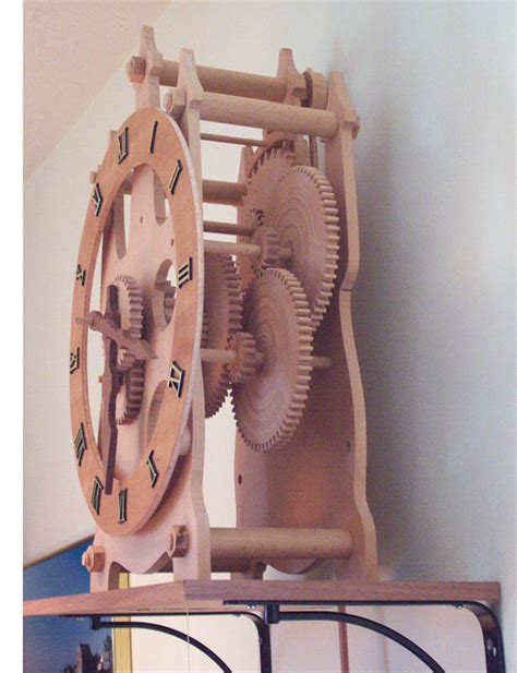 Wooden work clock movement - xolerel