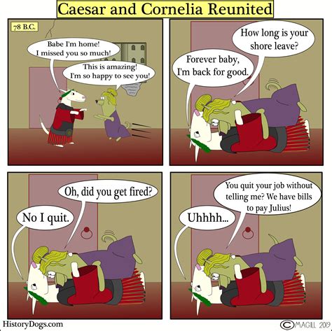 History Dogs: Caesar and Cornelia Reunited [OC] : r/comics