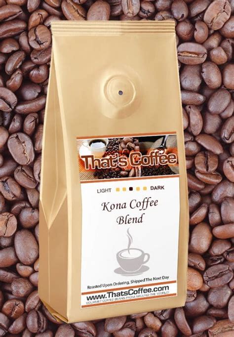 Kona Coffee Blend Beans | Ground or Whole Bean Coffee