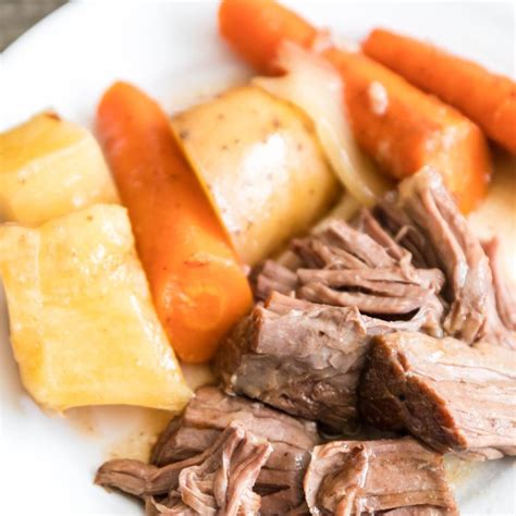 Slow Cooker Pot Roast Recipe • Bake Me Some Sugar