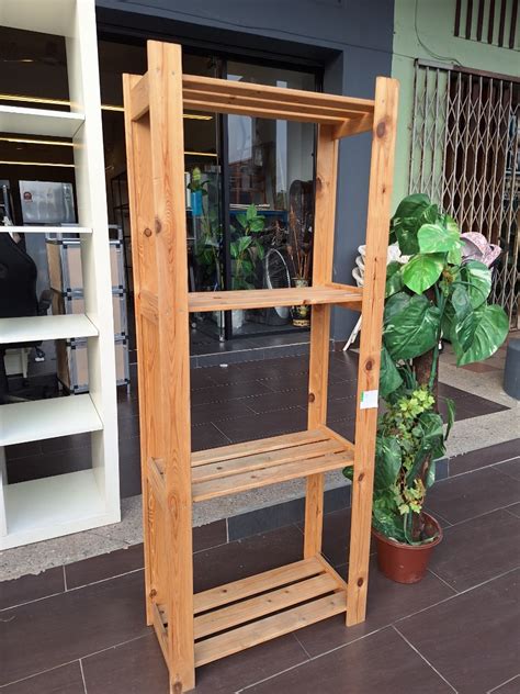IKEA ALBERT Shelving unit, softwood, | Unit Rak IKEA ALBERT, kayu ...