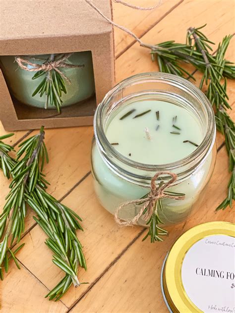 Calming Forest Candle, Green Candle, Relaxing Candle, Pine Scented Candles, Eucalyptus Candle ...