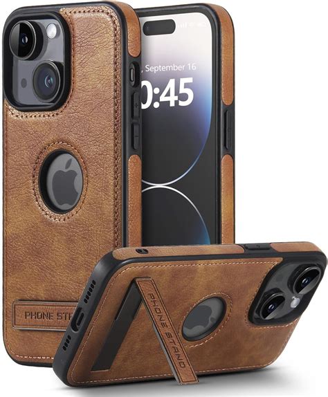 Amazon.com: KSELF Leather case for iPhone 15 Plus Case, Thin Flexible ...