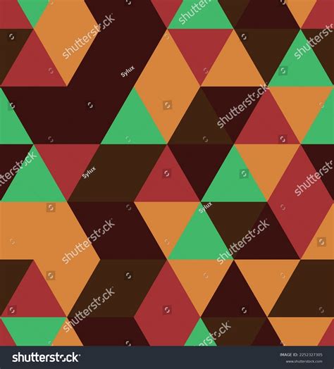 Seamless Native American Triangle Pattern Vector Stock Vector (Royalty